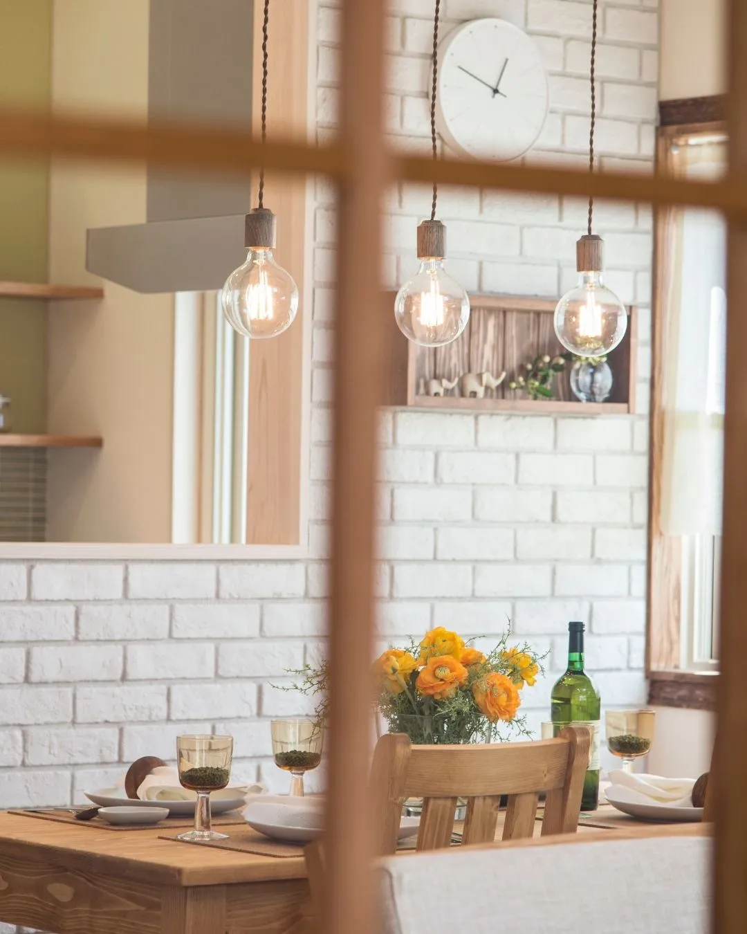 やわらかな灯りに包まれるダイニング💡